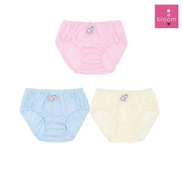 Wacoal Bloom Cotton Half Panty วาโก้ กางเกงในสำหรับเด็ก รูปแบบครึ่งตัว Pack 3 Pcs รุ่น WU6A33