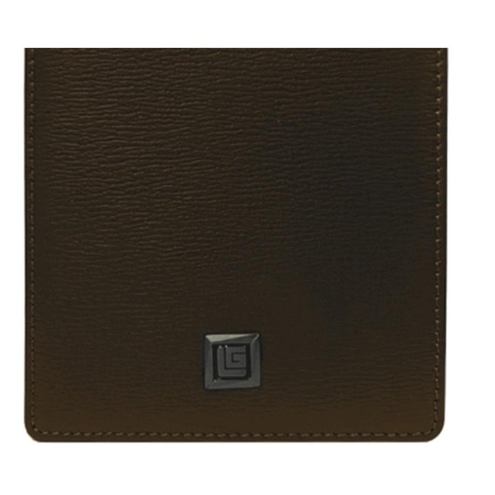 Guy Laroche กระเป๋าสตางค์หนังอัดลาย พับสั้น 8 การ์ด สีน้ำตาล (BW31631S5BRS1) ICCSHOPPING