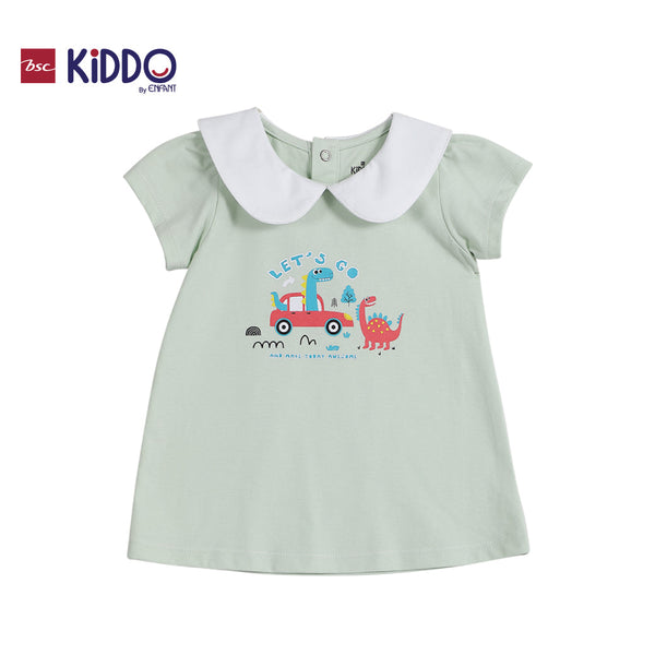 ENFANT (อองฟองต์) BSC KIDDO by Enfant ชุดเสื้อตัวยาว+กางเกงเลกกิ้ง สำหรับเด็ก 3 เดือน - 2 ปี คอลเล็กชั่น DINO DUDE สีเขียว ICCSHOPPING