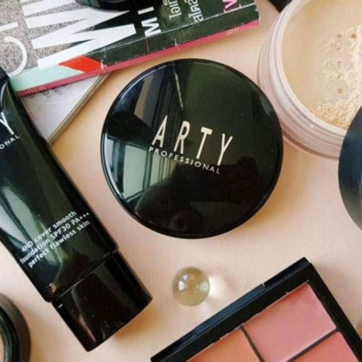 ARTY PERFECT SKIN 4HD POWDER SPF 25 PA+++ แป้งทาหน้าผสมรองพื้นและสารป้องกันแสงแดด เนื้อแป้งบางเบาเนียนละเอียด 