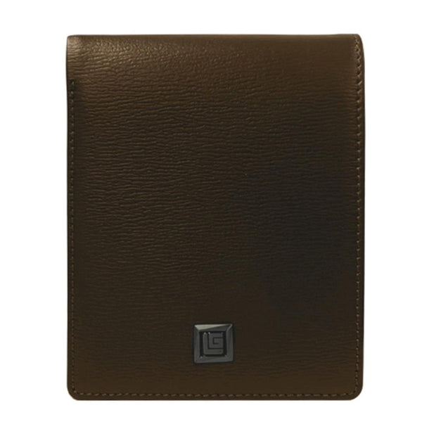 Guy Laroche กระเป๋าสตางค์หนังอัดลาย พับสั้น 8 การ์ด สีน้ำตาล (BW31631S5BRS1) ICCSHOPPING