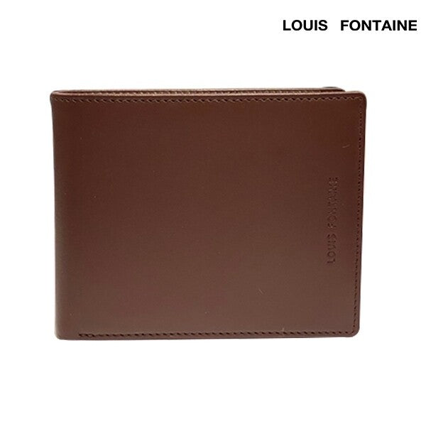 LOUIS FONTAINE กระเป๋าธนบัตรพับสั้น รุ่น ARIS - (สีน้ำตาล)