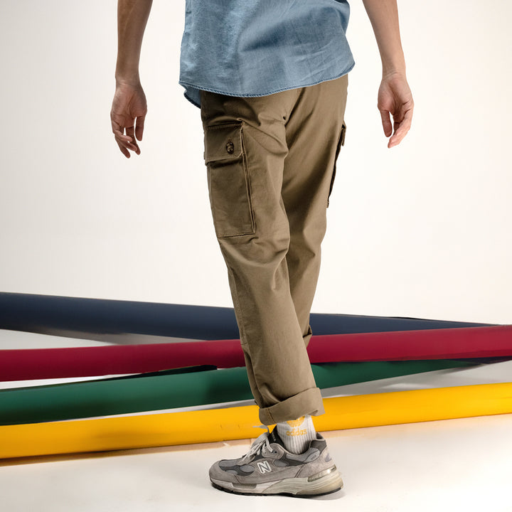 era-won กางเกงขายาว รุ่น Cargo สี CEREAL 