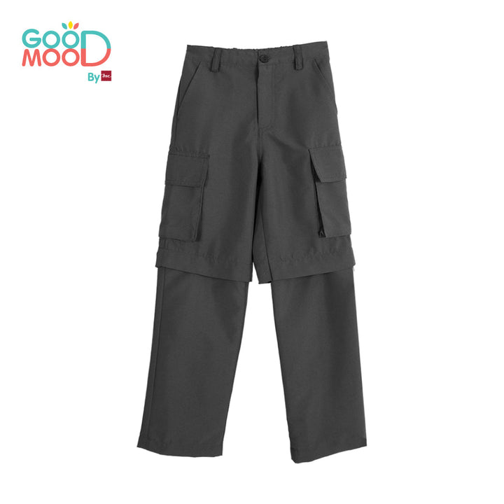 Good Mood by bsc กางเกงคาร์โก้ 2in1 สีดำ สำหรับเด็กอายุ 2-9 ปี ผ้าคอตตอน ICCSHOPPING