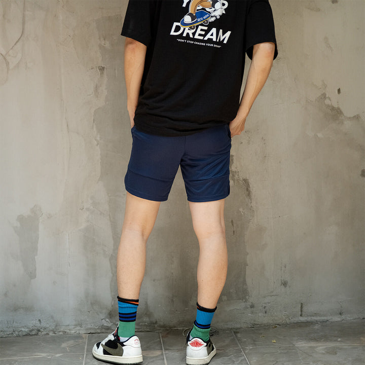 era-won กางเกงขาสั้น รุ่น era-won casual sports สี Navy มี Logo 
