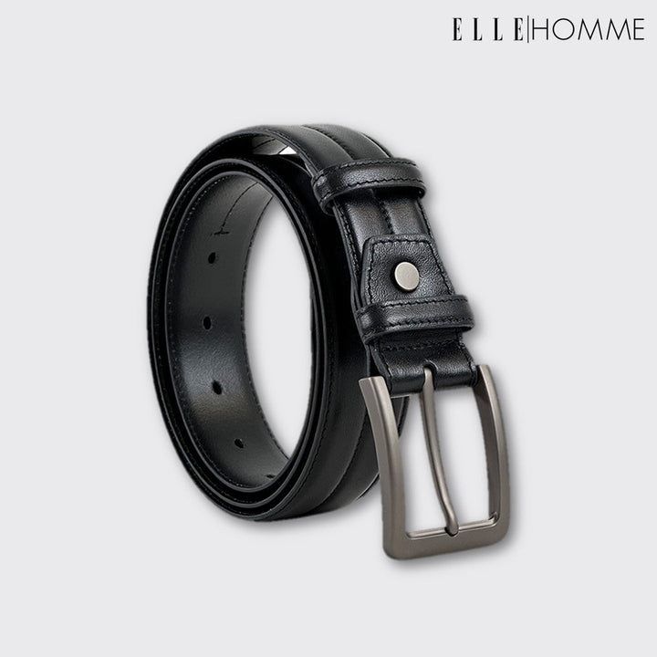 ELLE  HOMME  เข็มขัดหนังวัวแท้ สำหรับผู้ชาย H8400322 ELLE HOMME