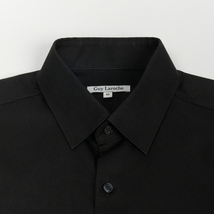 Guy Laroche เสื้อเชิ้ต PET แขนยาวสีดำ ทรง SLIM FIT รุ่น BAB6200W5BL ICCSHOPPING