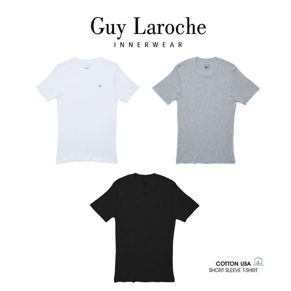 Guy Laroche BODY FIT เสื้อยืด Guy Laroche ผู้ชาย T-Shirt ( มี 3 โทนสีสุภาพ )(JVU2423R4) ICCSHOPPING