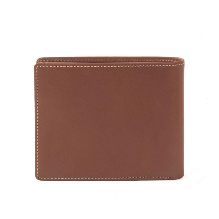 Guy Laroche กระเป๋าสตางค์หนังเรียบพับสั้น มีชิ้นเครดิต สีน้ำตาล (BW12643W5BRS1) ICCSHOPPING