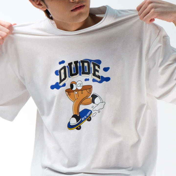 era-won เสื้อยืด oversize collection “Toy-art" สี WHITE 
