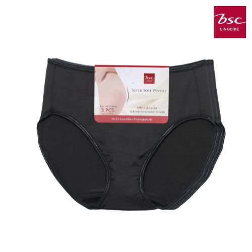 BSC LINGERIEกางเกงในเบสิค basic half แพ็ค 3 ชิ้น pack 3 pcs. BU4604 BSC Lingerie