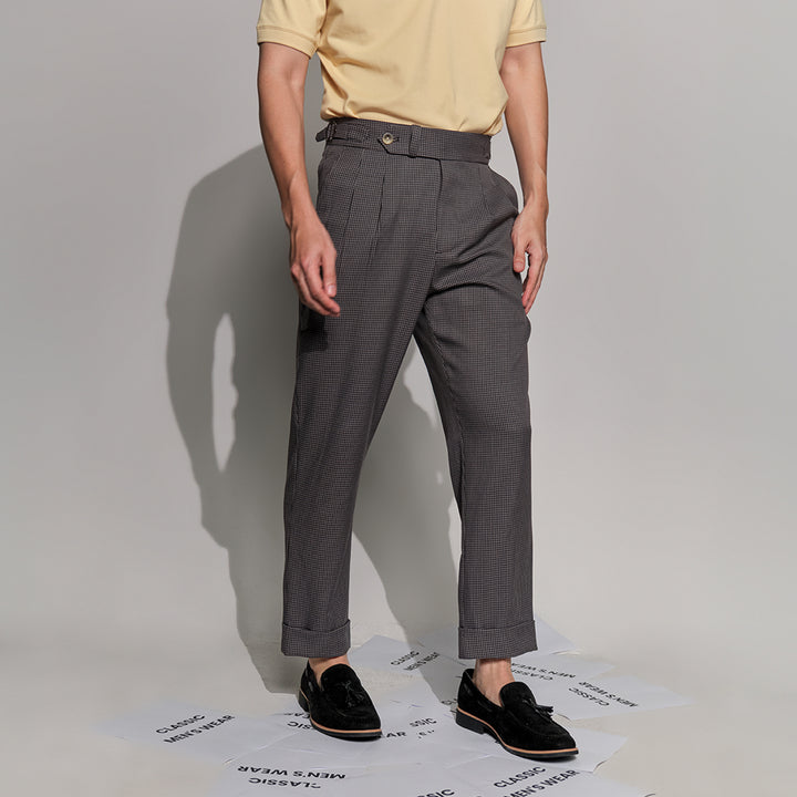 era-won กางเกงขายาว รุ่น DOUBLE BELTS TROUSERS สี Shinori grey 