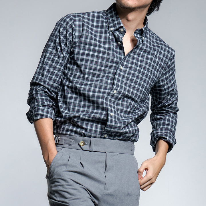 era-won เสื้อเชิ้ต ทรงปกติ รุ่น Dress Shirt สี Monaco black 