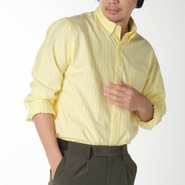 era-won เสื้อเชิ้ต ทรงปกติ OXFORD SHIRT GMG แขนยาว คอปก สี YS 