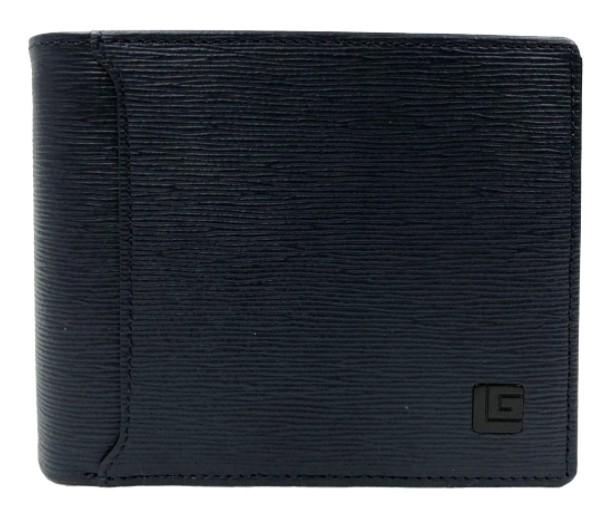 Guy Laroche กระเป๋าสตางค์หนังแท้ อัดลายซาเฟียโน  พับสั้นสามทาง สีน้ำเงิน รุ่น ZELIE  (BW34513S5NVS1) ICCSHOPPING