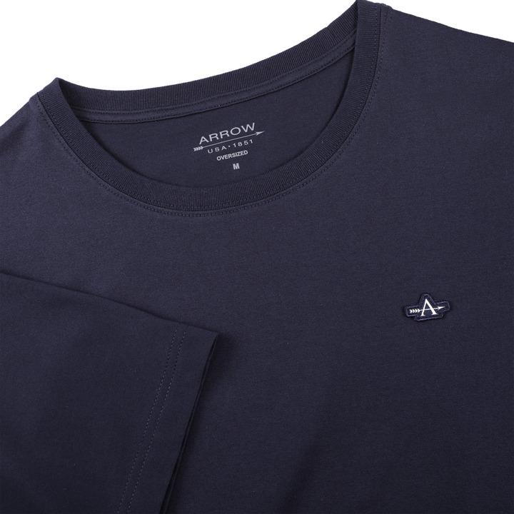 ARROW Aero Cot Tee เสื้อยืด คอกลม สีกรมท่า MTHO862-NV 