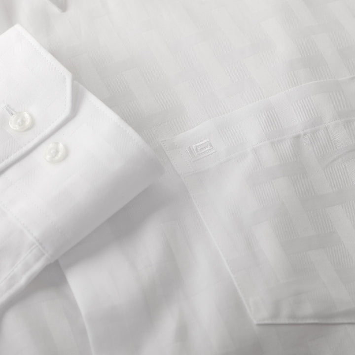 Guy Laroche เสื้อเชิ้ตแขนยาวใส่ทำงาน ลายในตัว (BAB9201W4) ICCSHOPPING