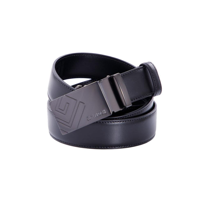 Guy Laroche เข็มขัดหนังผู้ชาย หัวเข็มขัดแบบออโต้ล๊อค สีดำ เอว 38 - 43 นิ้ว (BB51048S5BL41) ICCSHOPPING