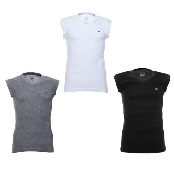 Guy Laroche (เสื้อแขนกุดคอวี Bady fit) มีให้เลือก 3 สี ผ้า Cotton USA 100% รุ่น(JVS2423R4) ICCSHOPPING