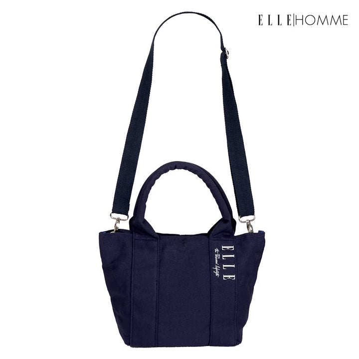 ELLE HOMME BAG กระเป๋า ผ้าแคนวาส เสริมสายสะพายข้างใบเล็ก เทปสายกระเป๋า สกรีนโลโก้ ELLE | H8H002 ELLE HOMME