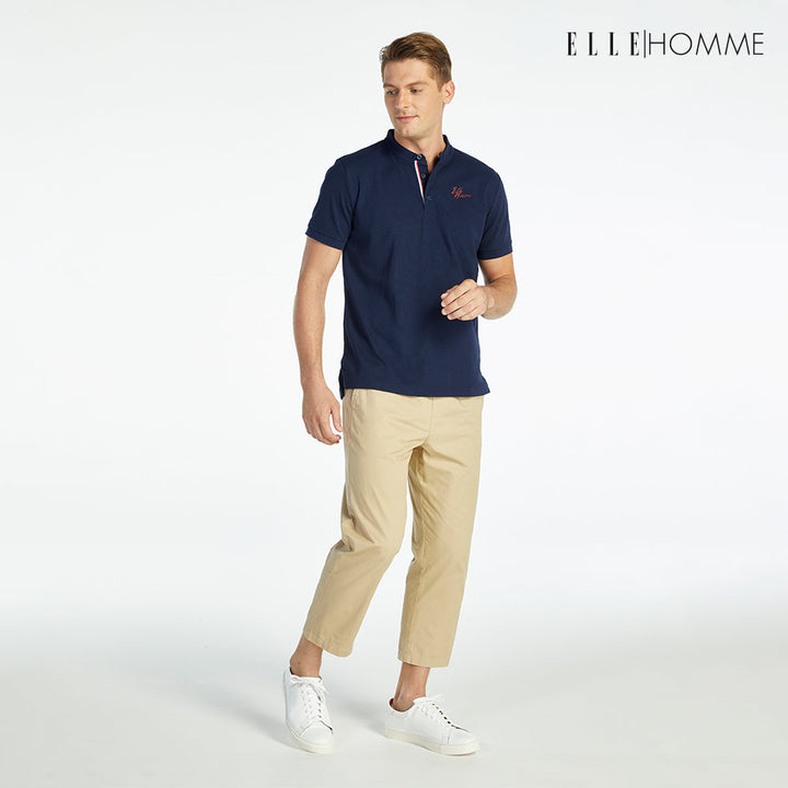 ELLE HOMME เสื้อยืดโปโล สีกรม W8K904B23 ELLE HOMME