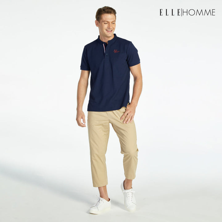 ELLE HOMME เสื้อยืดโปโล สีกรม W8K904B23 ELLE HOMME