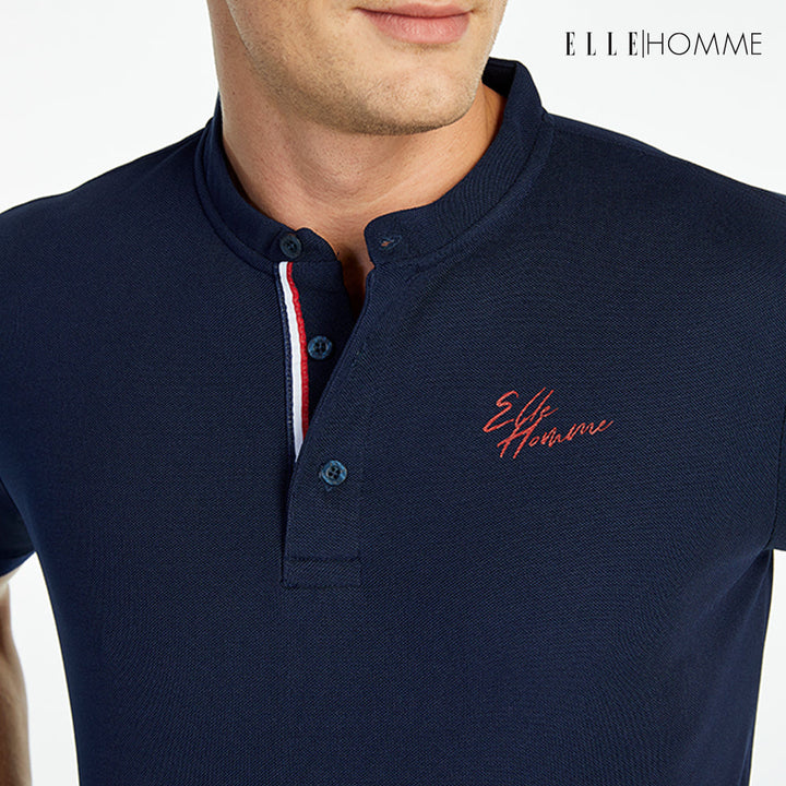 ELLE HOMME เสื้อยืดโปโล สีกรม W8K904B23 ELLE HOMME