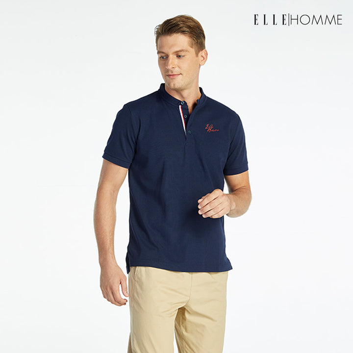 ELLE HOMME เสื้อยืดโปโล สีกรม W8K904B23 ELLE HOMME