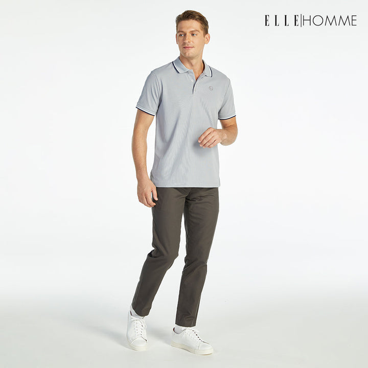 ELLE HOMME เสื้อยืดโปโล สีเทา W8K903B23 ELLE HOMME