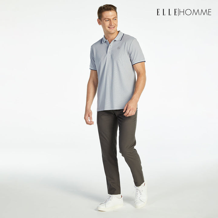 ELLE HOMME เสื้อยืดโปโล สีเทา W8K903B23 ELLE HOMME