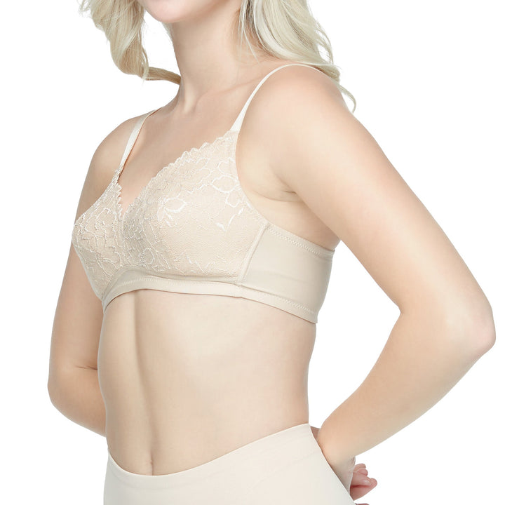 Wacoal Gold Wireless Bra บราเพื่อสุขภาพ บราไร้โครง ไม่เสริมฟองน้ำ รุ่น WO1542 Wacoal