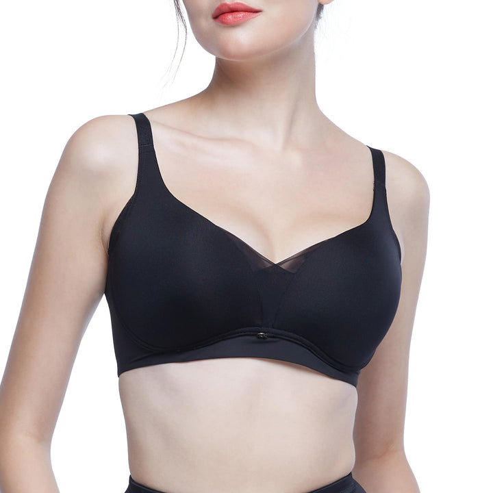 Wacoal Curve Diva Wireless Bra Cool บราไร้โครง เก็บกระชับ สาวคัพใหญ่ รุ่น WB7539 Wacoal