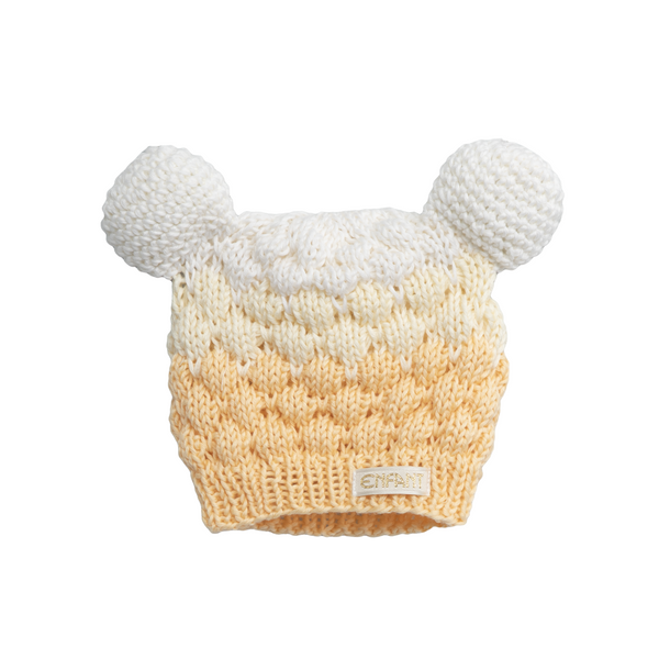 ENFANT อองฟองต์ หมวกไหมพรม คอลเลกชั่น น้องหมี Ombre สำหรับเด็ก 3-6 เดือน