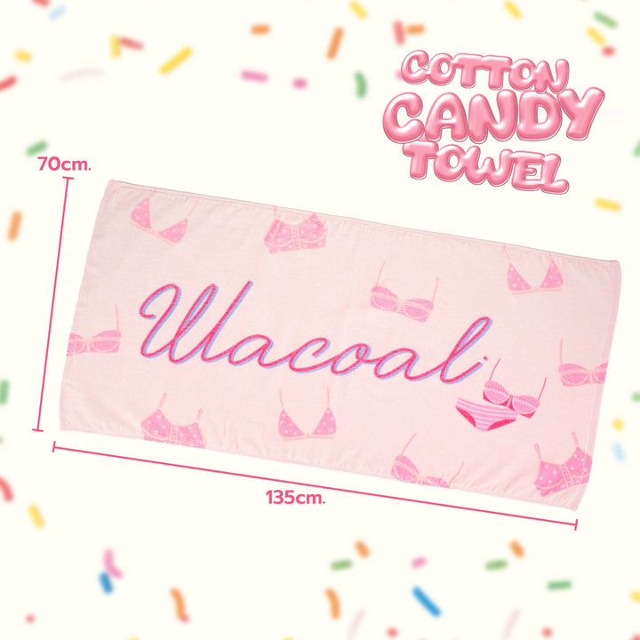 Wacoal Cotton Candy Towel Large Size ผ้าขนหนูเช็ดผมผืนใหญ่ รุ่น WW1204 Wacoal