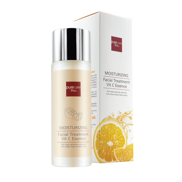 BSC Pure Care (บีเอสซี เพียวแคร์) MOISTURIZING FACIAL TREATMENT VIT C ESSENCE 95 ML Purecare BSC