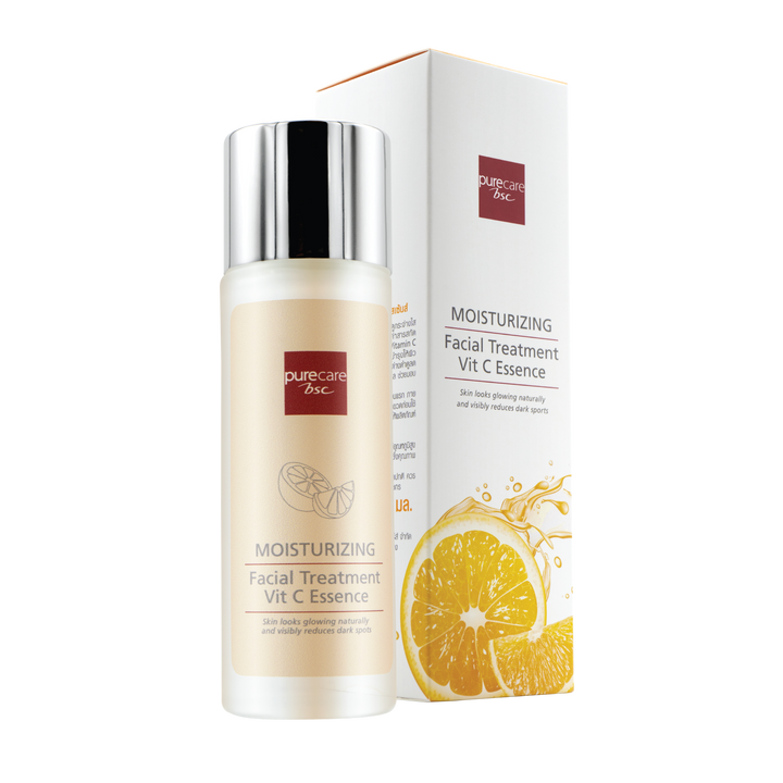 BSC Pure Care (บีเอสซี เพียวแคร์) MOISTURIZING FACIAL TREATMENT VIT C ESSENCE 95 ML Purecare BSC