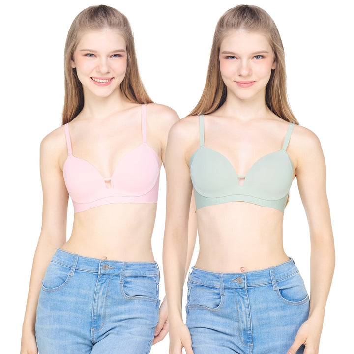 Wacoal Smart Size Wireless Bra บราไร้โครง 1 Pack 2 pcs รุ่น WB3Y37/WB3237 Wacoal