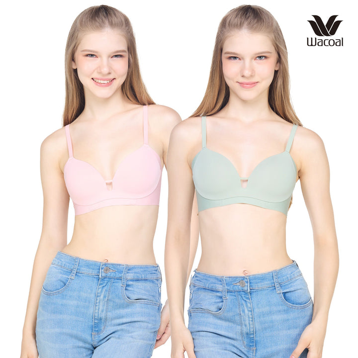 Wacoal Smart Size Wireless Bra บราไร้โครง 1 Pack 2 pcs รุ่น WB3Y37/WB3237 Wacoal