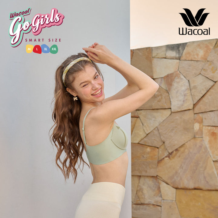 Wacoal Smart Size Wireless Bra บราไร้โครง 1 Pack 2 pcs รุ่น WB3Y37/WB3237 Wacoal