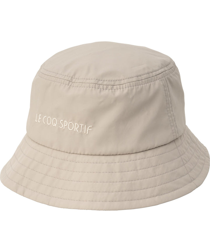 le coq sportif หมวกบัคเก็ต พับเก็บได้ สีเบจ (แฟชั่น, กันแดด, bucket,  lecoq, เลอค็อก, Pocketable Hat) 