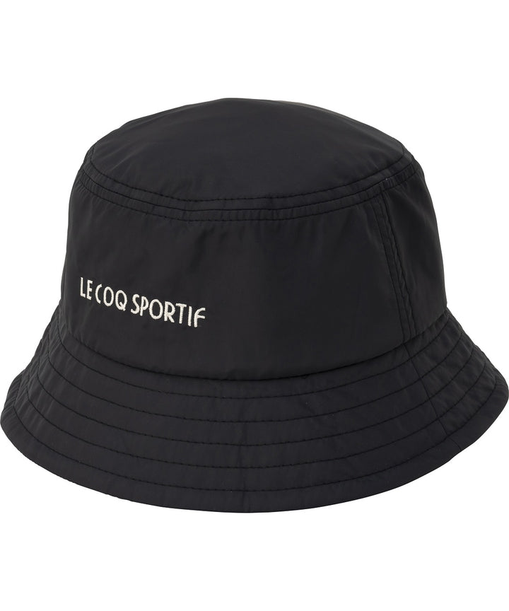 le coq sportif หมวกบัคเก็ต พับเก็บได้ สีดำ (แฟชั่น, กันแดด, bucket,  lecoq, เลอค็อก, Pocketable Hat) 
