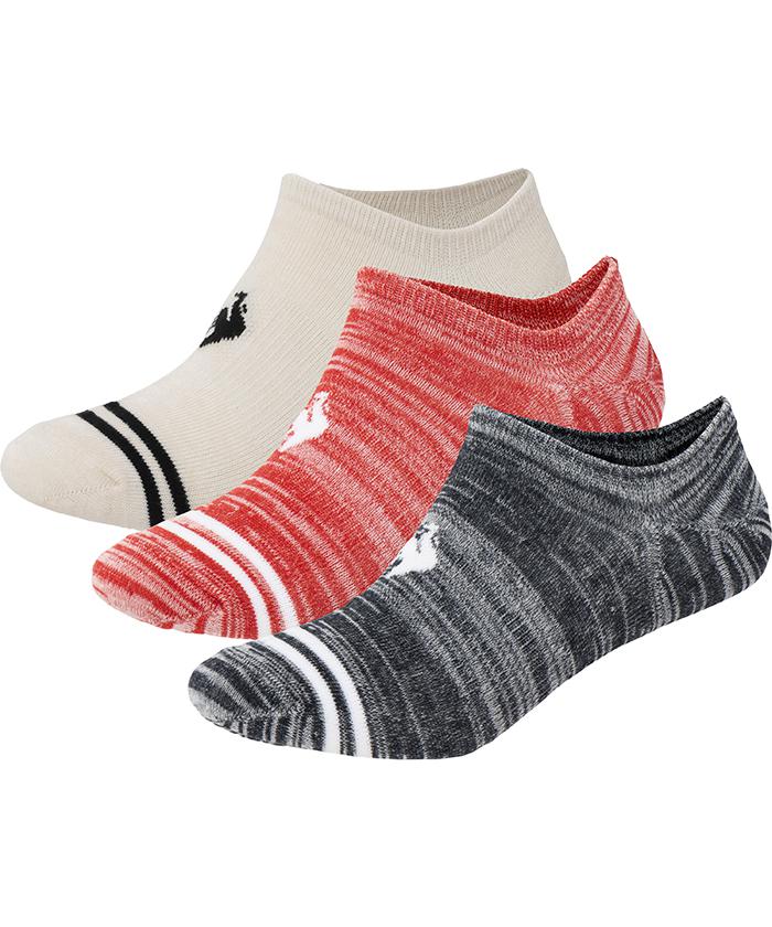 le coq sportif ถุงเท้าสั้น สีลาย แพ็ค 3 คู่ (ถุงเท้า, sock, กีฬา, sport, lecoq, เลอค็อก) 