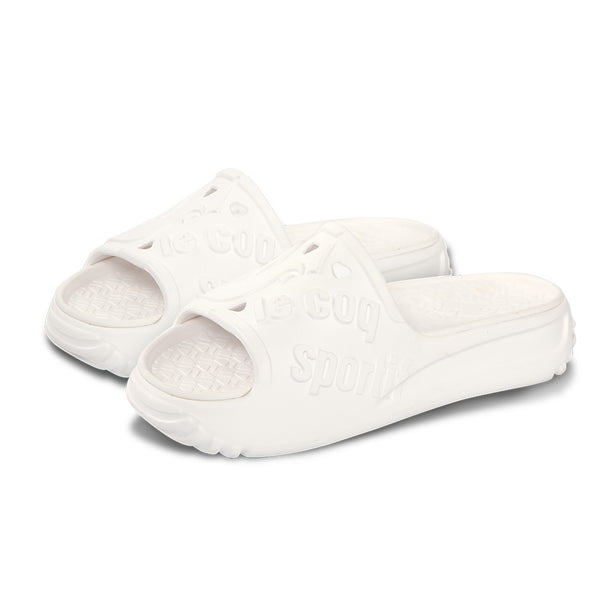 le coq sportif รองเท้าแตะ ผู้ชาย-ผู้หญิง รุ่น QUARTZ-MEGA สีขาว (รองเท้า, sandals, Sport, Training, lecoq, เลอค็อก) 
