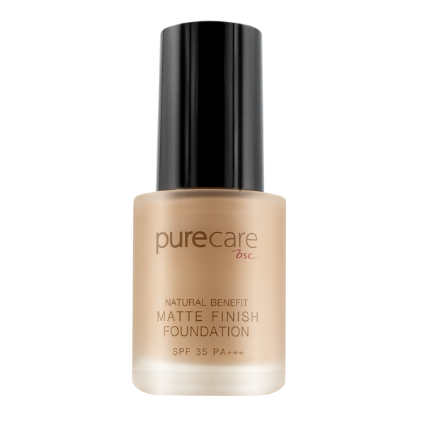 BSC Pure Care (บีเอสซี เพียวแคร์) NATURAL BENEFIT MATTE FINISH FOUNDATION SFP35 PA+++ 30ML 