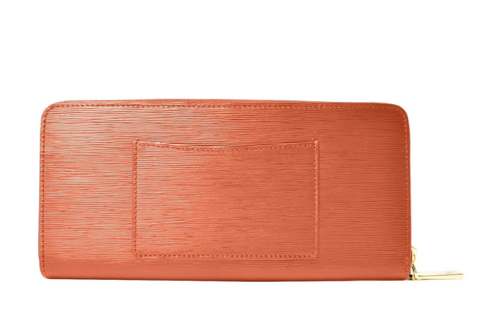 Louis Fontaine กระเป๋าสตางค์พับยาวซิปรอบ รุ่น GEMS - สีส้ม ( LFW0017Z ) 