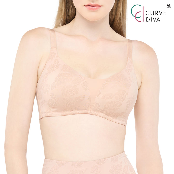Wacoal Curve Diva Wireless Bra บราไร้โครง เก็บกระชับ สาวคัพใหญ่ รุ่น WB7544 
