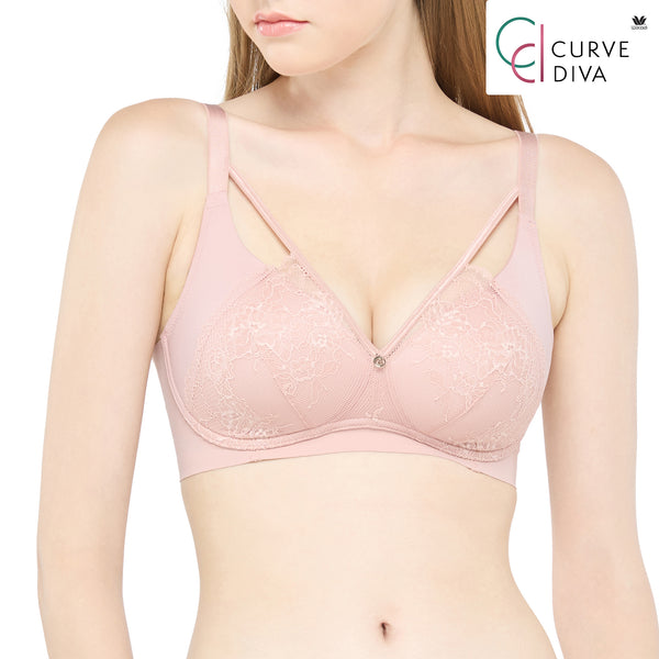 Wacoal Curve Diva Wireless Bra บราไร้โครง เก็บกระชับ สาวคัพใหญ่ รุ่น WB7545 