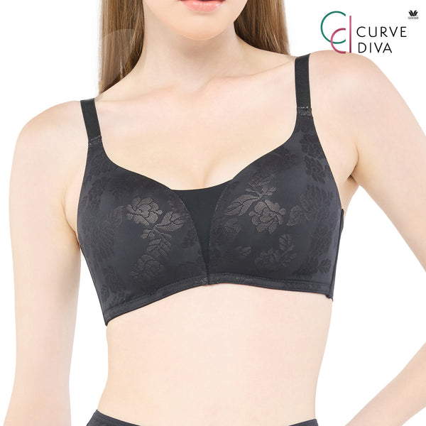 Wacoal Curve Diva Wireless Bra บราไร้โครง เก็บกระชับ สาวคัพใหญ่ รุ่น WQ1537 