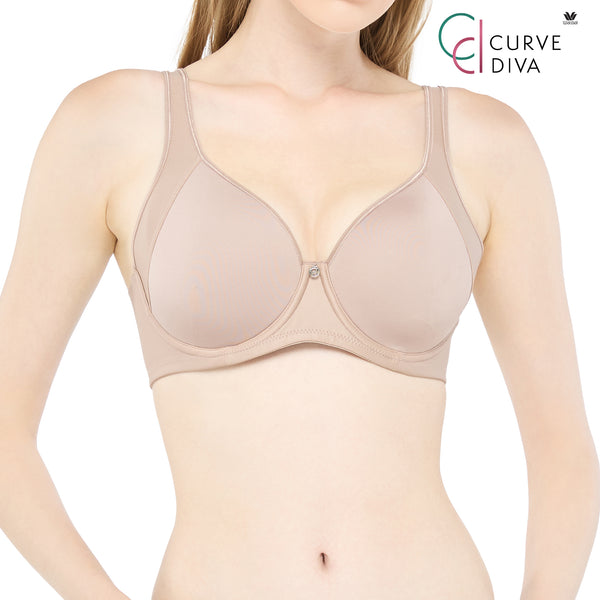 Wacoal Curve Diva Underwire Bra บรามีโครง เก็บกระชับ สาวคัพใหญ่ รุ่น WB7989 