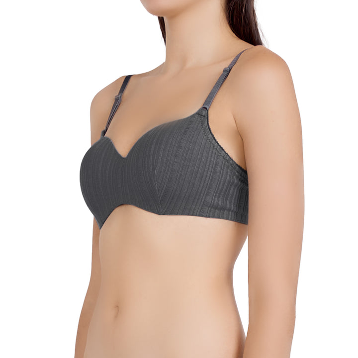 Wacoal Mood Wireless Bra ชุดชั้นในวัยรุ่น บราไร้โครง ไม่เสริมฟองน้ำ รุ่น MM1F18 